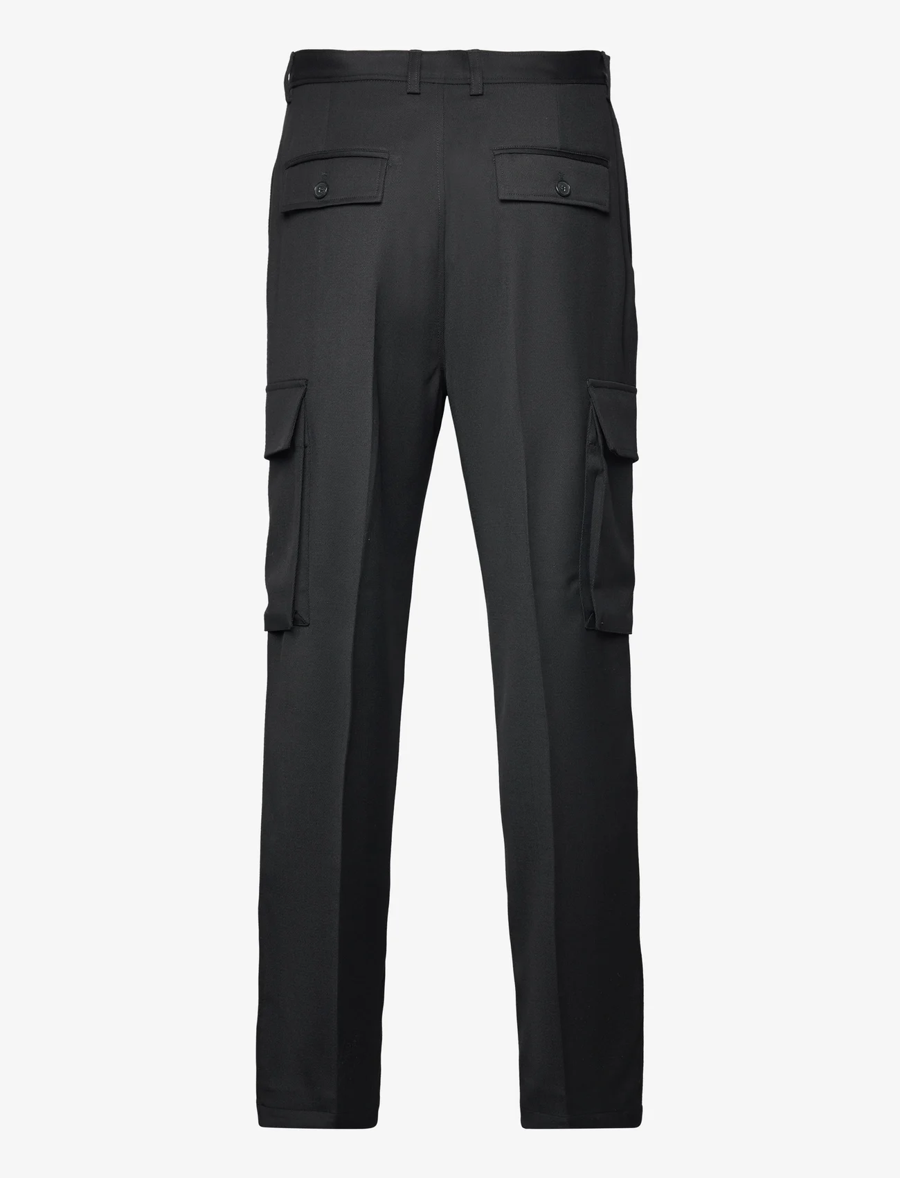 Filippa K - Wool Twill Cargo Pants - „cargo“ stiliaus kelnės - black - 1