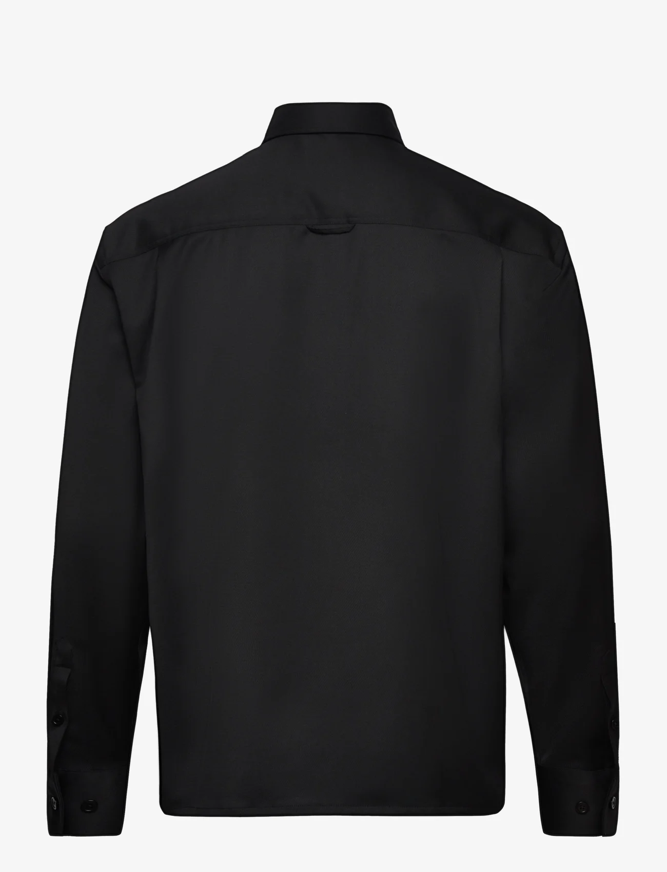 Filippa K - Wool Twill Shirt - podstawowe koszulki - black - 1