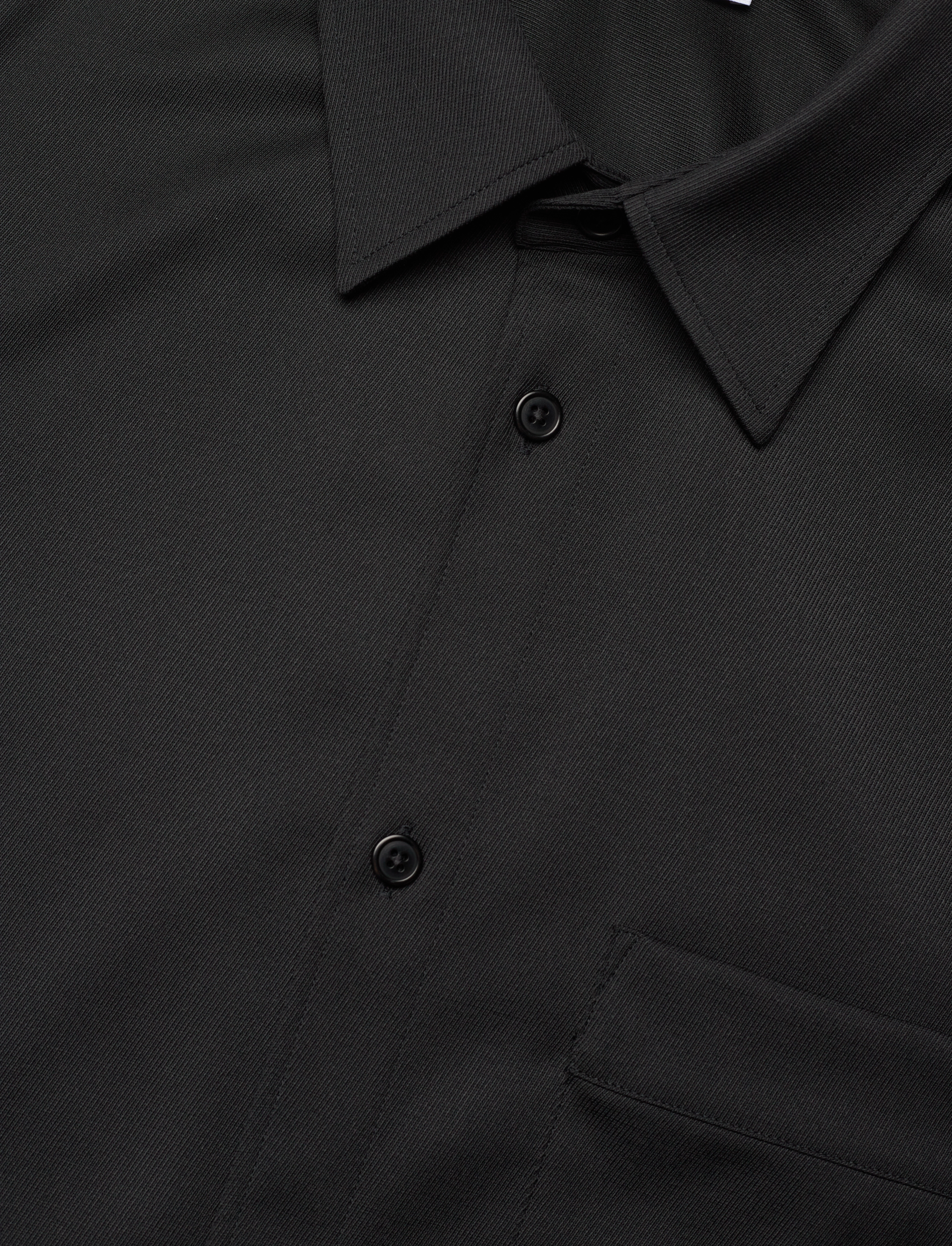 Filippa K - Boxy Wool Twill Shirt - black - 3