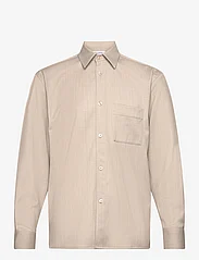 Filippa K - Wool Twill Shirt - podstawowe koszulki - sage melan - 0