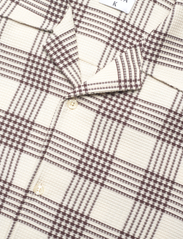 Filippa K - Waffle Check Resort Shirt - checkered shirts - dark choco - 3