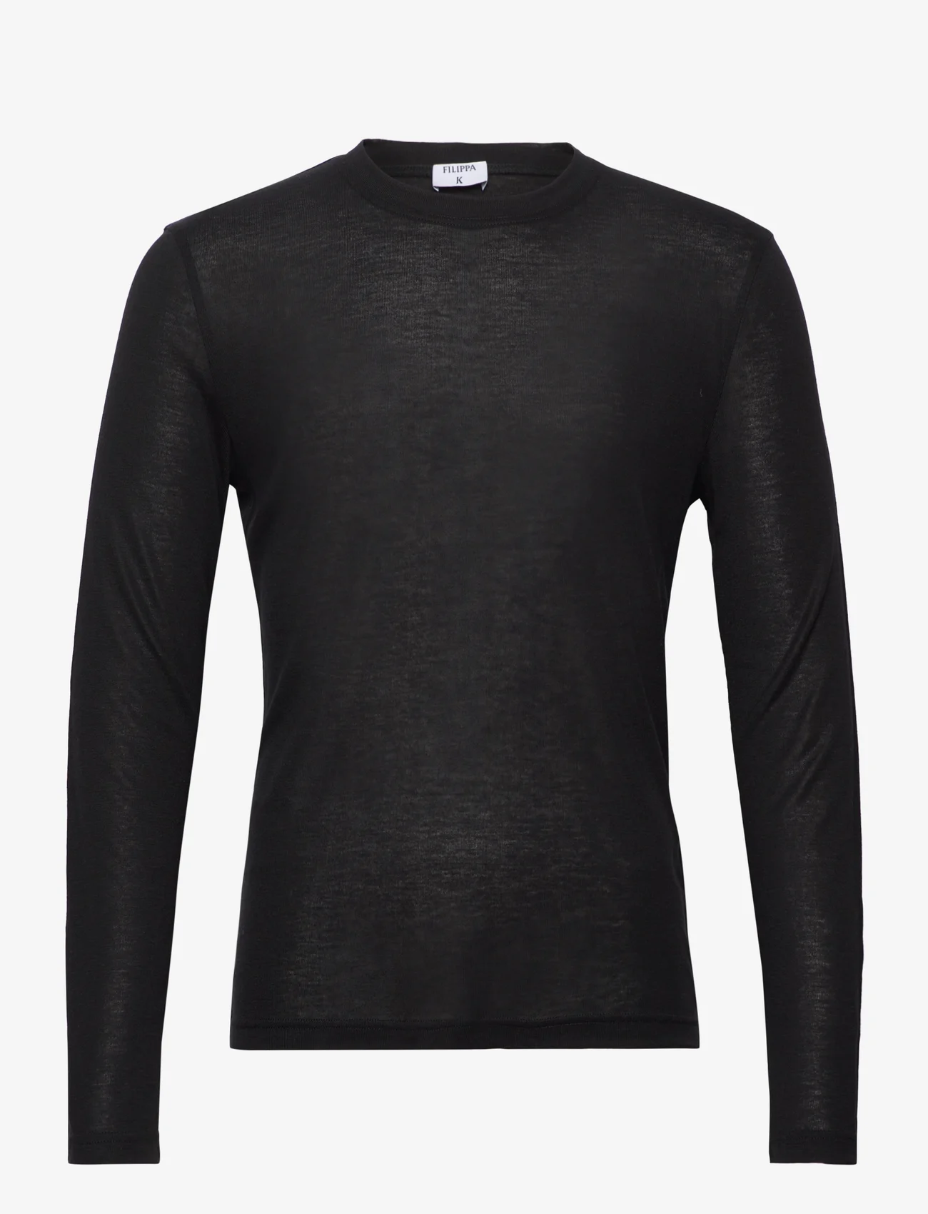 Filippa K - Lounge Longsleeve Tee - marškinėliai ilgomis rankovėmis - black - 0