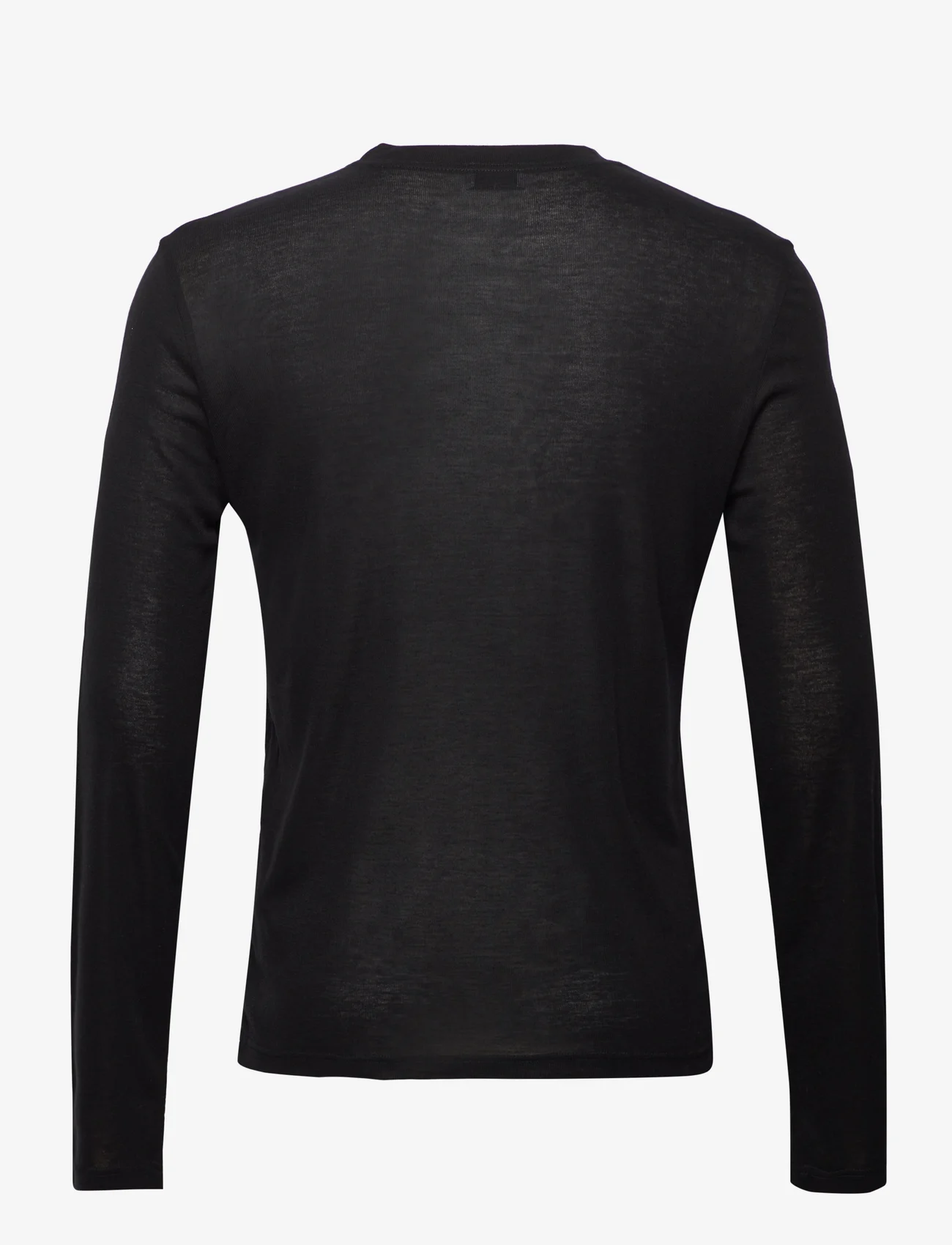 Filippa K - Lounge Longsleeve Tee - langermede t-skjorter - black - 1