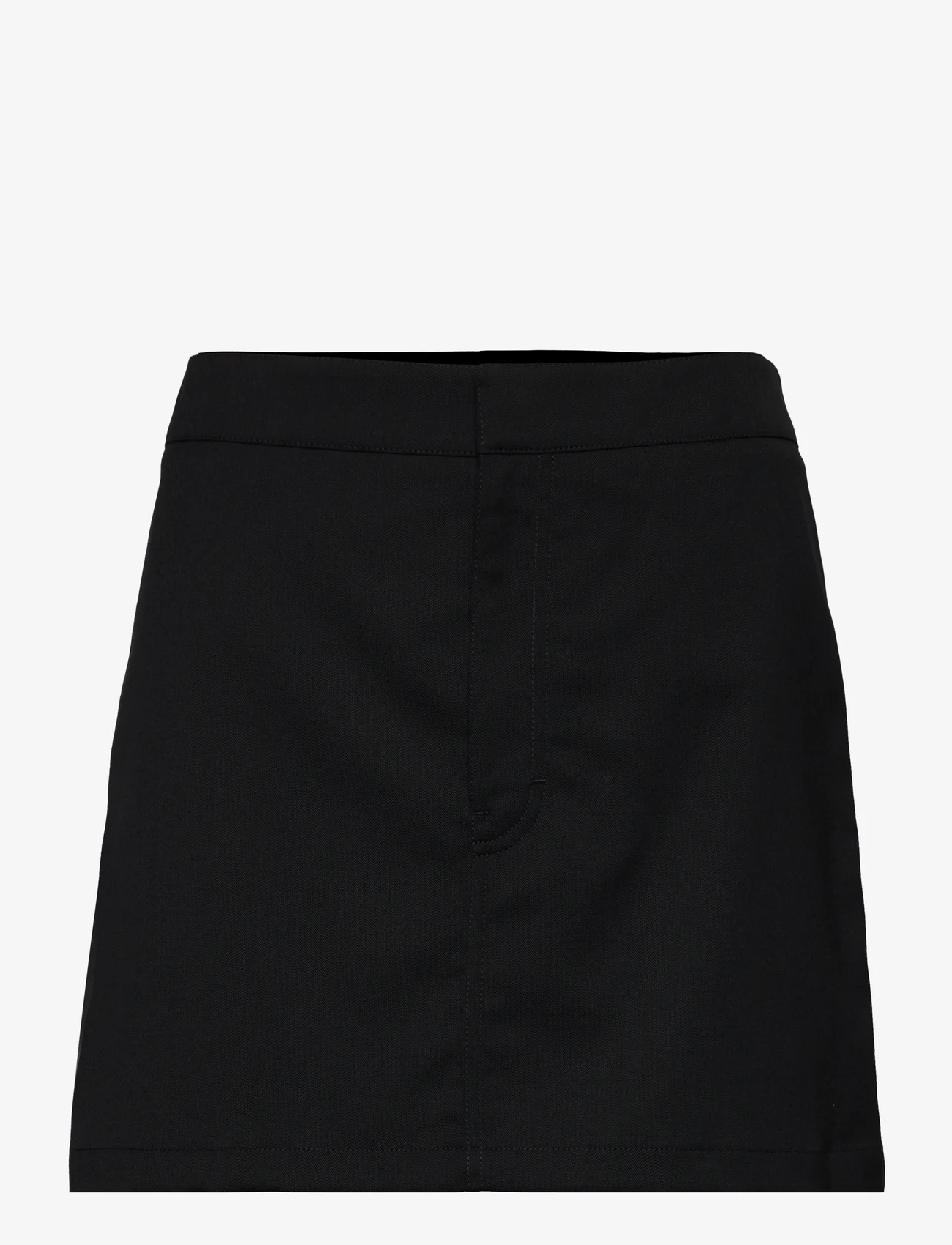Filippa K - Short Tailored Skirt - korte nederdele - black - 0