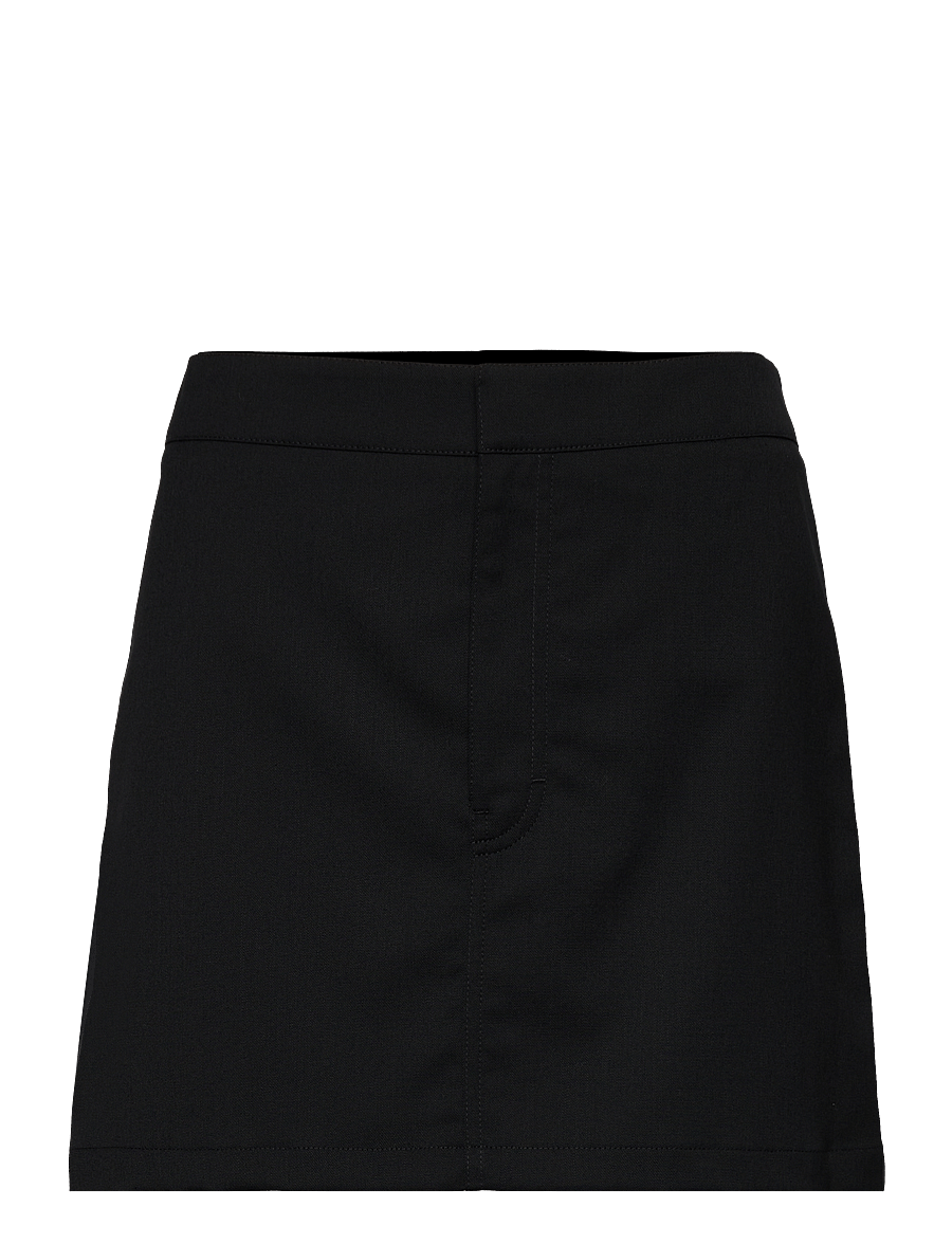 Filippa K - Short Tailored Skirt - korte nederdele - black - 0