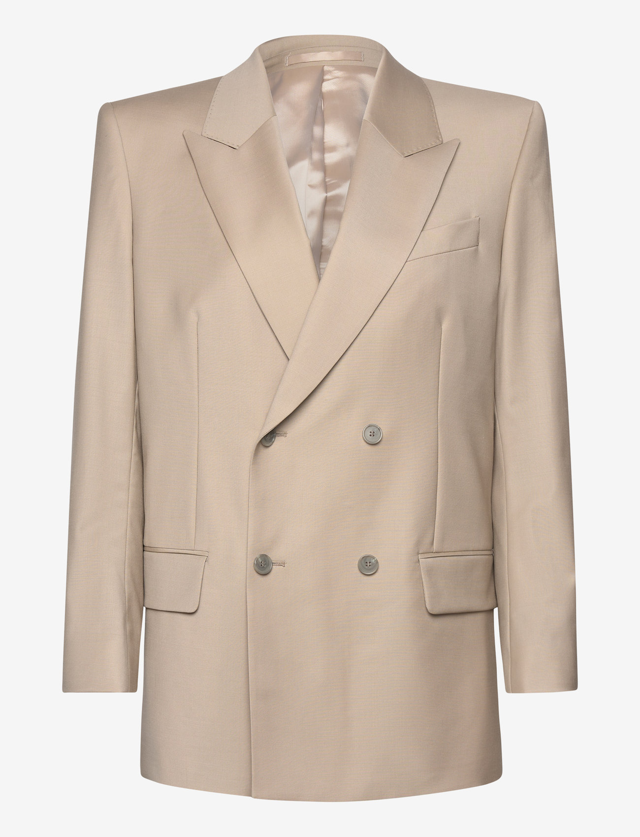 Filippa K - Double Breasted Blazer - dobbeltradede blazere - desert tau - 0