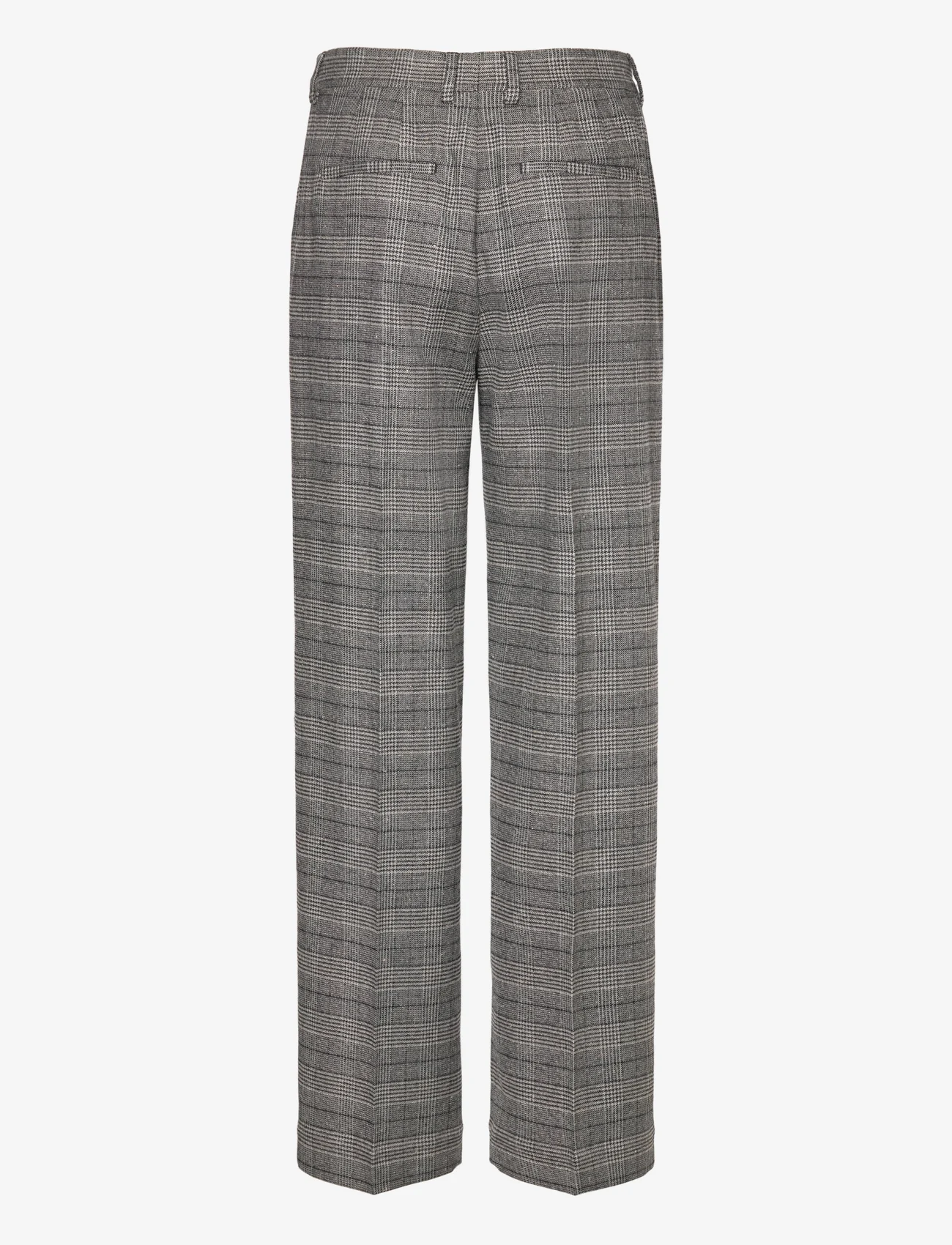 Filippa K - Pleated Trousers - broeken met rechte pijp - grey check - 1
