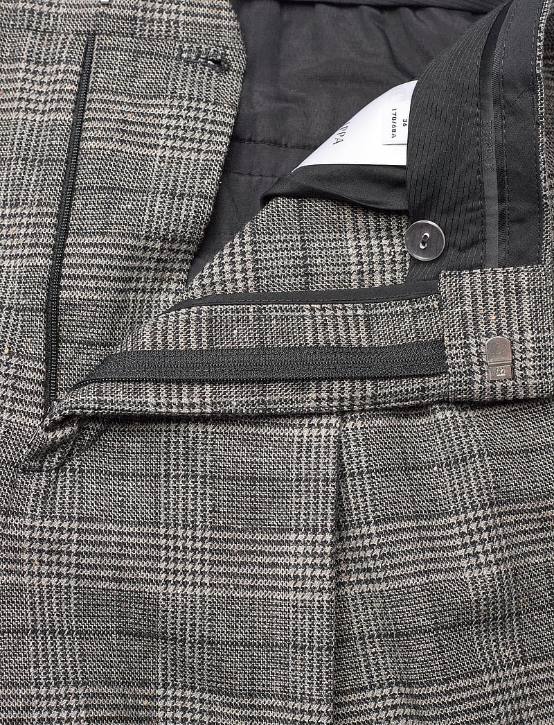 Filippa K - Pleated Trousers - raka byxor - grey check - 3