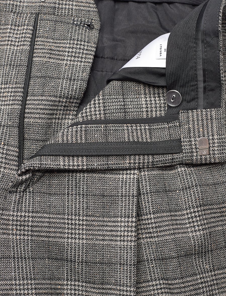 Filippa K - Pleated Trousers - hose mit geradem bein - grey check - 3