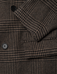 Filippa K - Tailored Check Coat - winter coats - camel/blac - 3