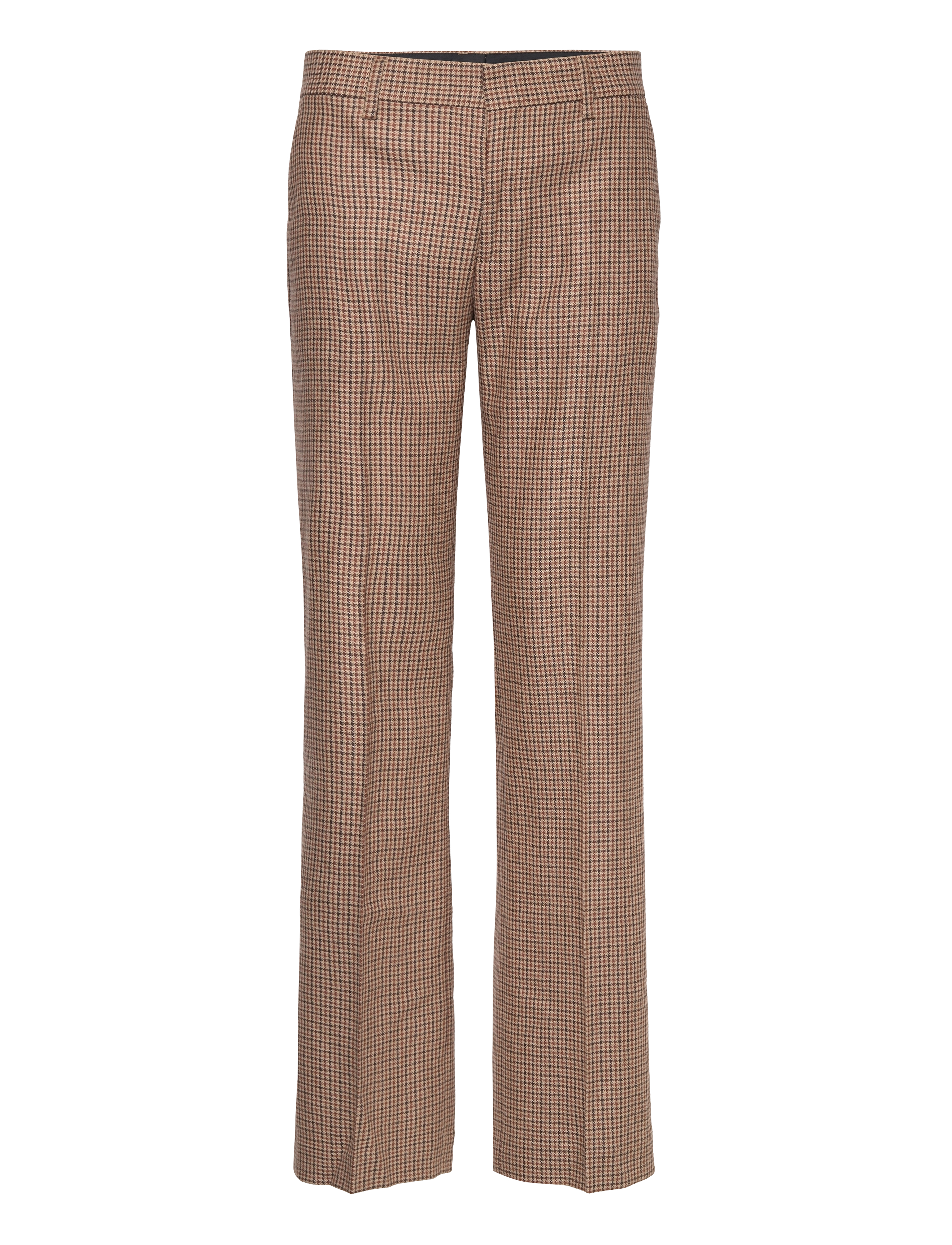 Bootcut Check Trousers