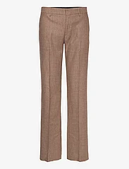 Filippa K - Bootcut Check Trousers - dalykinio stiliaus kelnės - sand beige - 0
