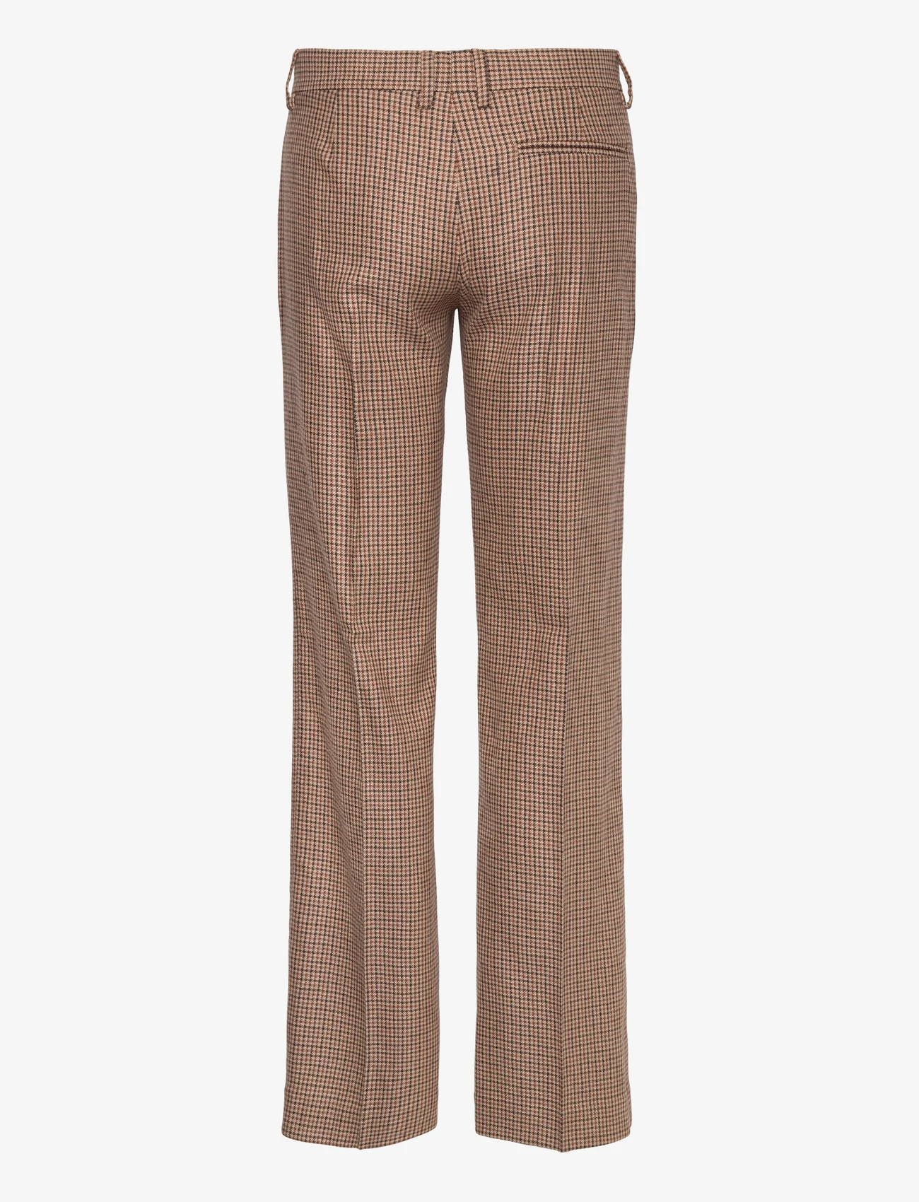Filippa K - Bootcut Check Trousers - tailored trousers - sand beige - 1