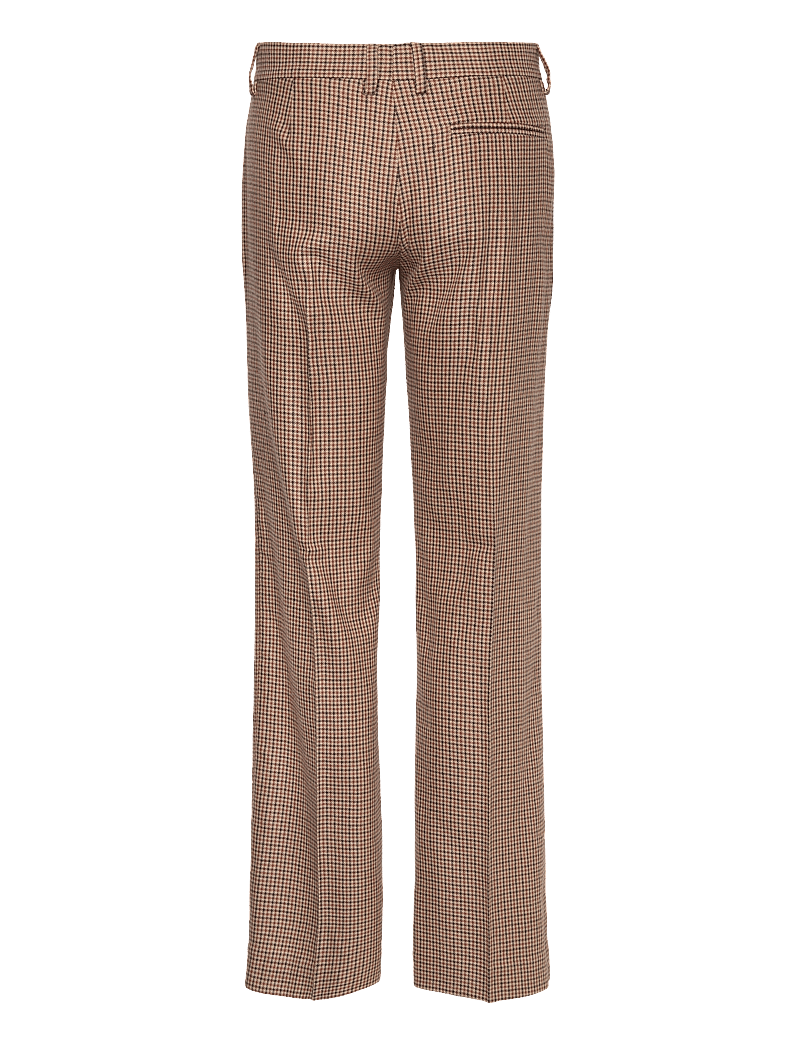 Filippa K - Bootcut Check Trousers - tailored trousers - sand beige - 1