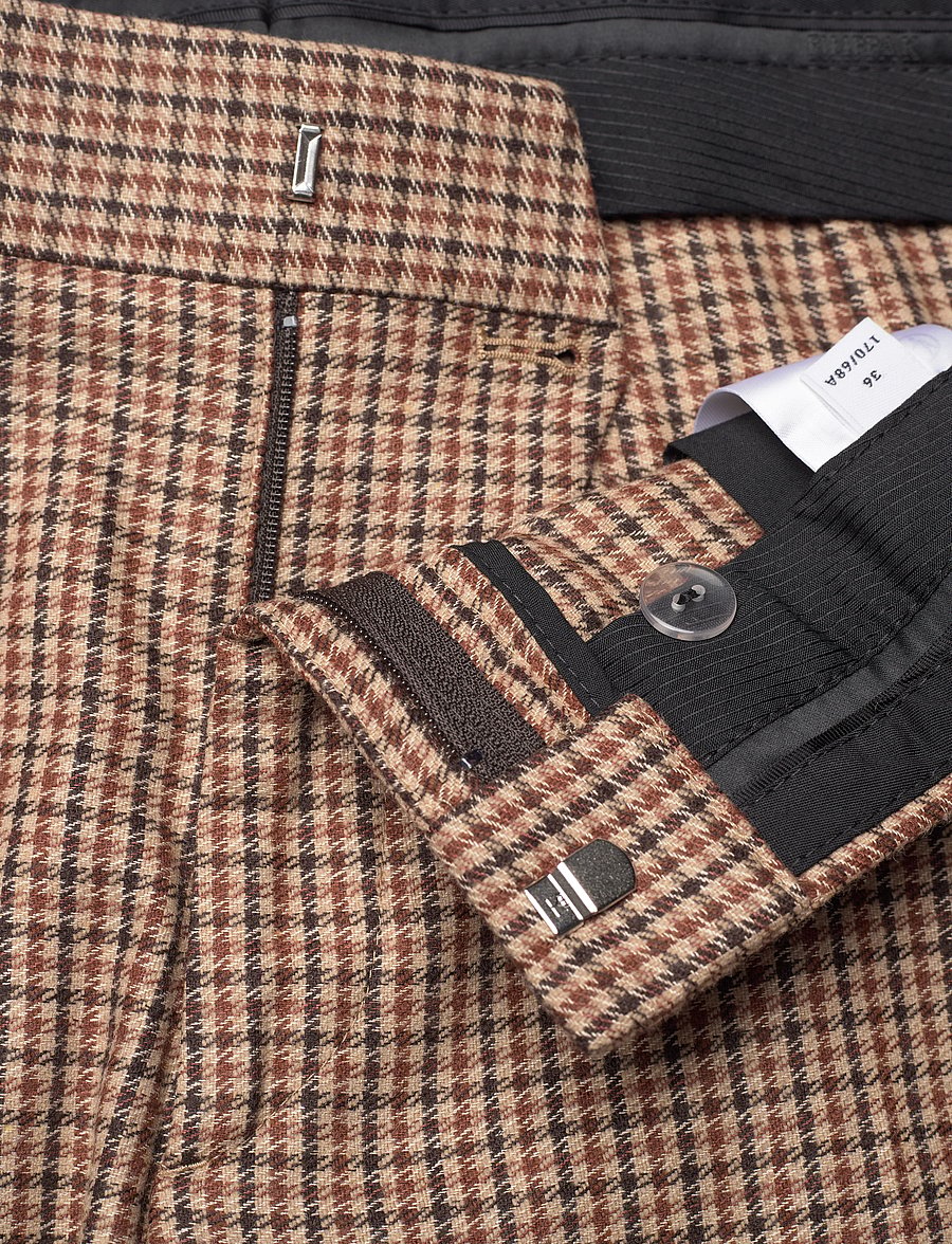 Filippa K - Bootcut Check Trousers - anzugshosen - sand beige - 3