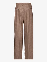 Filippa K - Wide Check Trousers - kostiumo kelnės - sand beige - 1