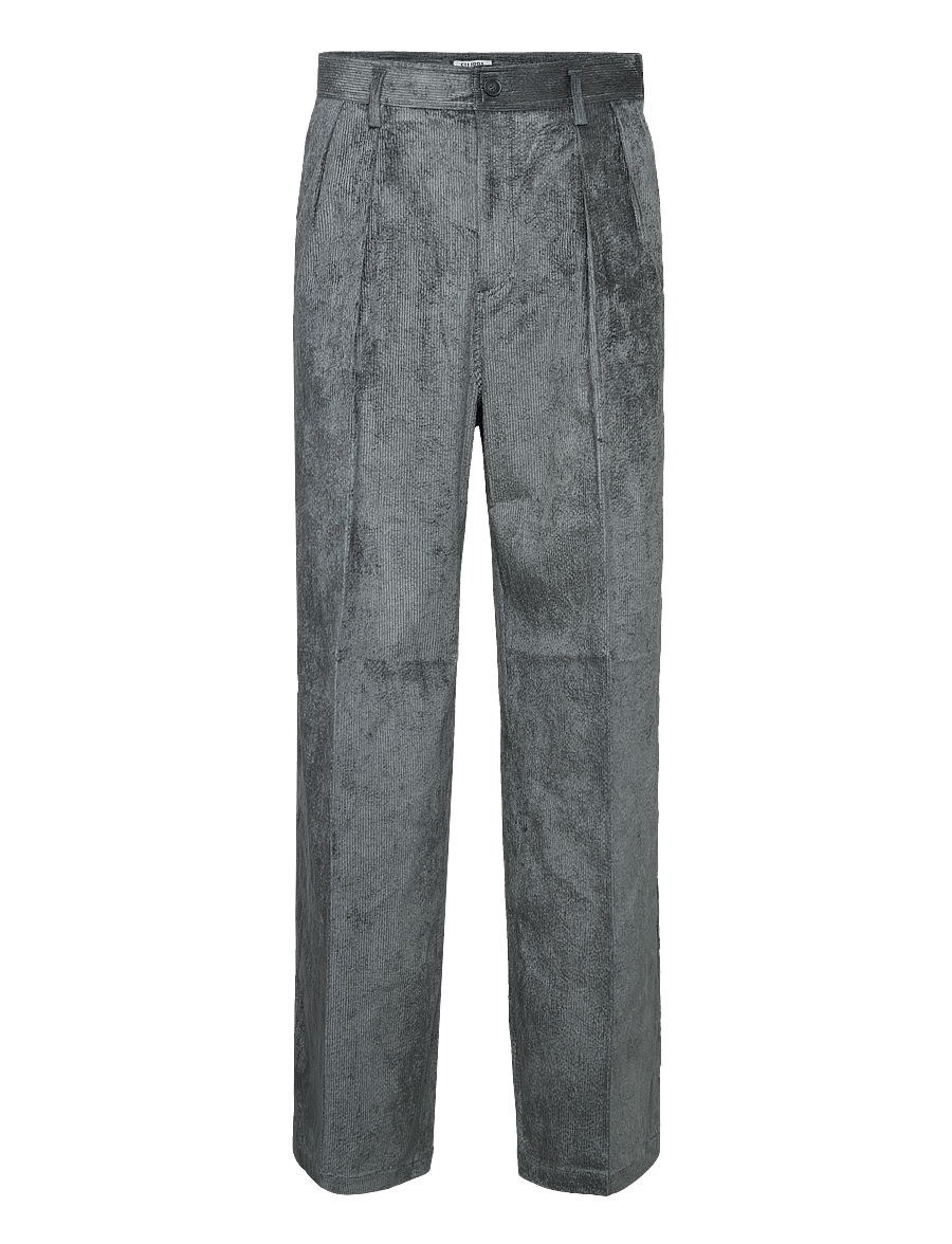 Filippa K - Crushed Corduroy Trousers - casual - smoke gree - 0