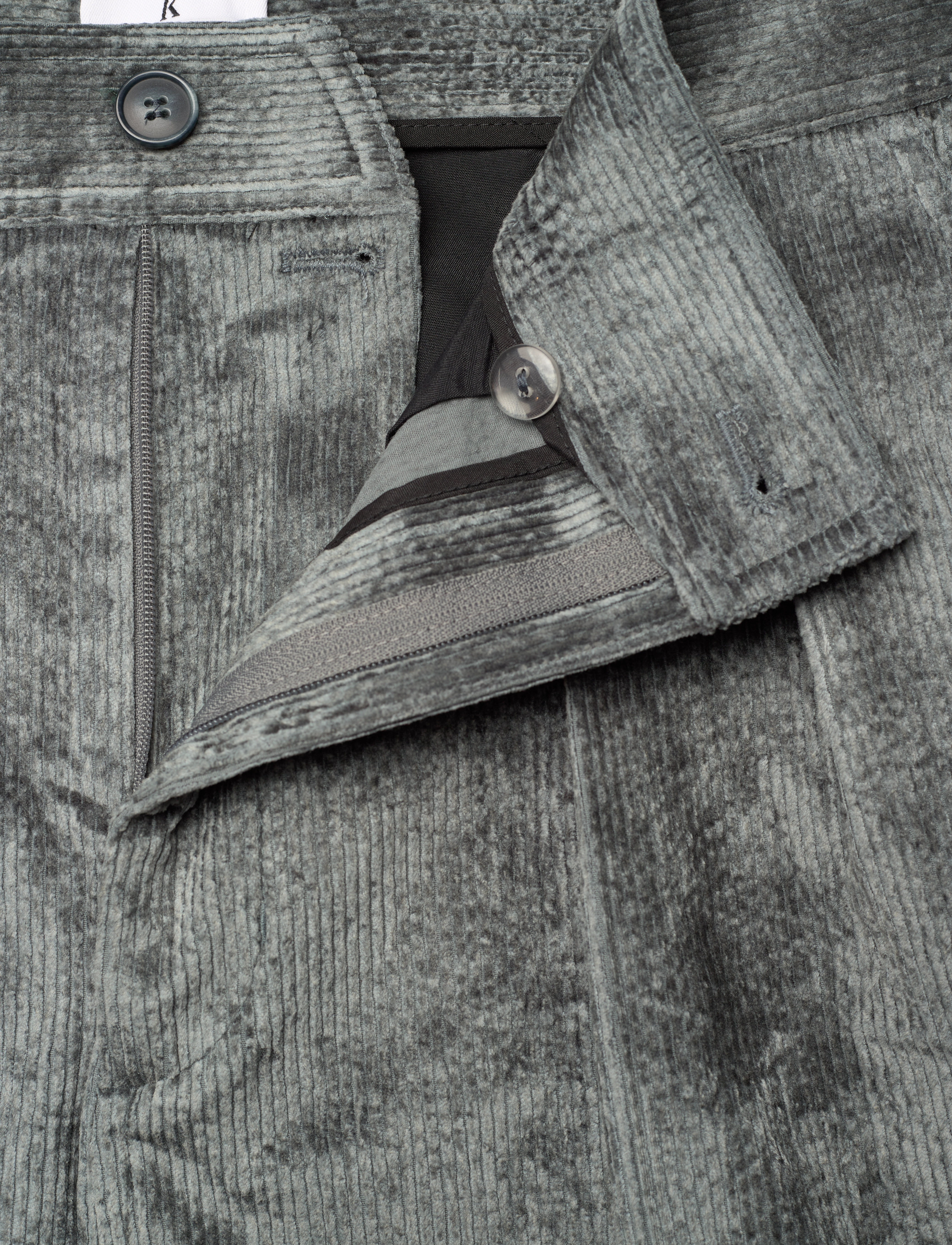 Filippa K - Crushed Corduroy Trousers - casual trousers - smoke gree - 3