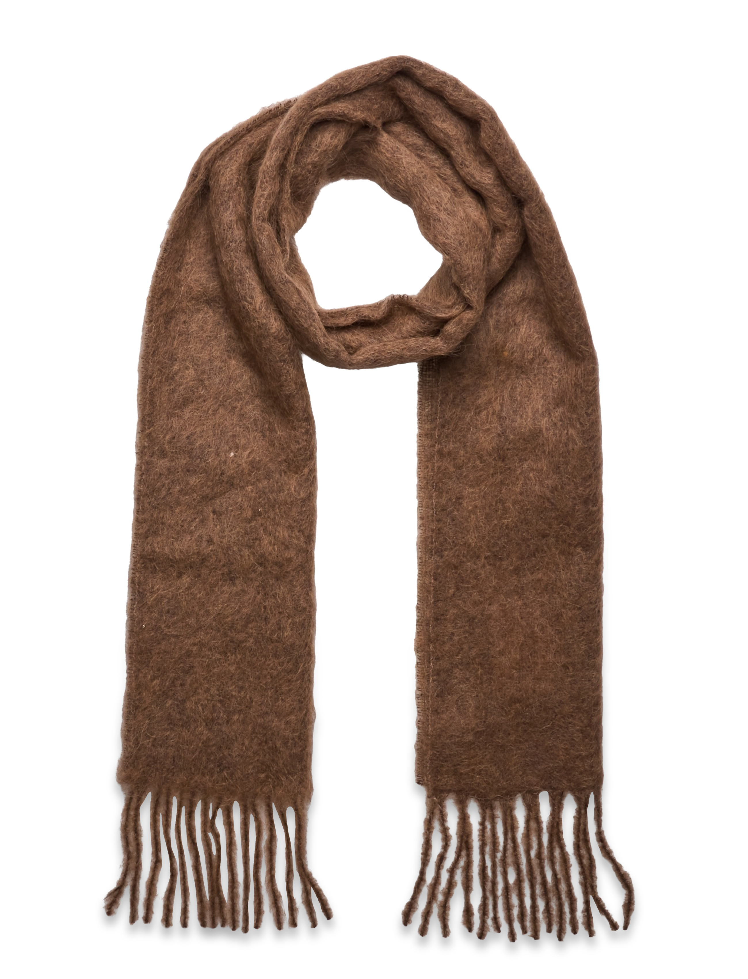 Alpaca Mohair Blend Scarf - CINNAMON B