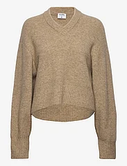 Filippa K - Structure Yak Sweater - swetry - beige mela - 0