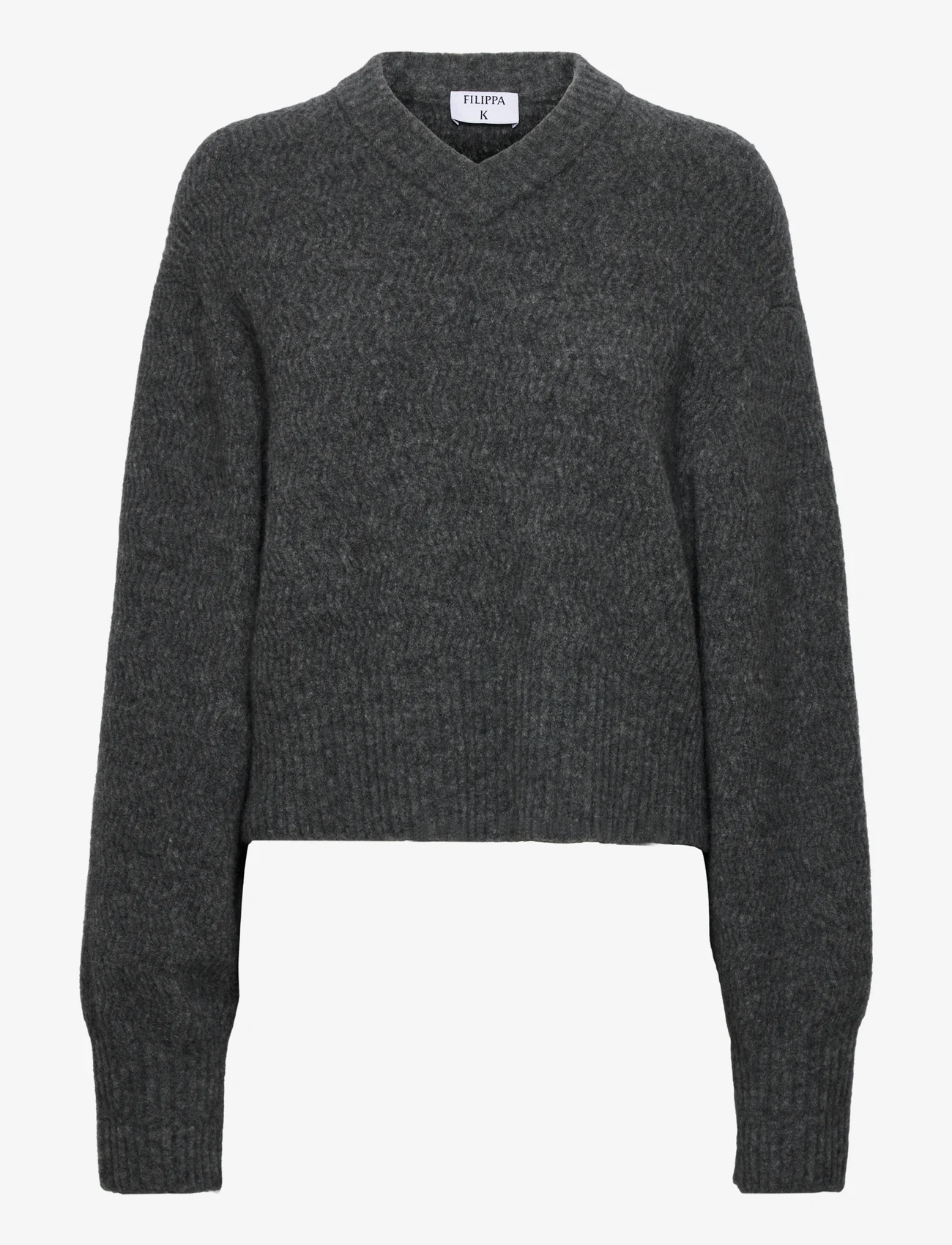 Filippa K - Structure Yak Sweater - trøjer - mid grey m - 0
