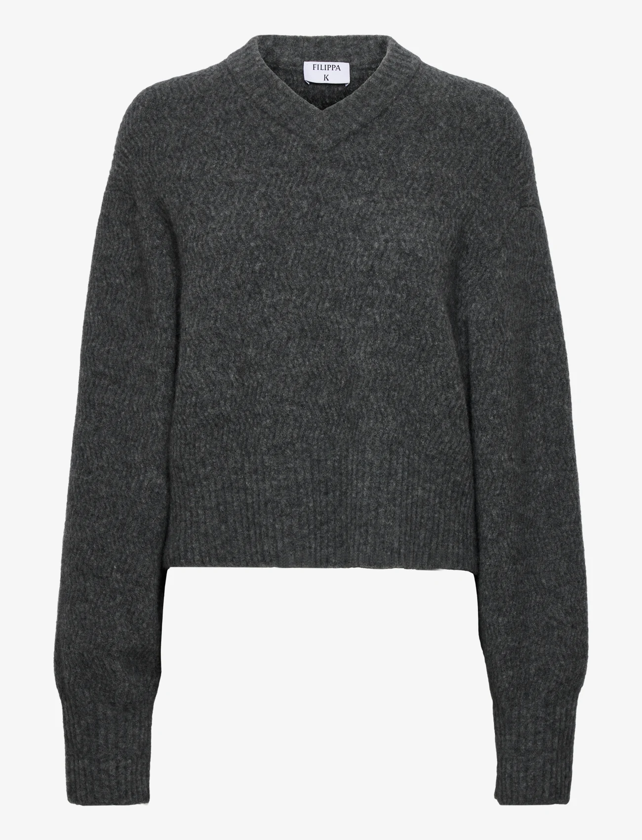 Filippa K - Structure Yak Sweater - džemperiai - mid grey m - 0