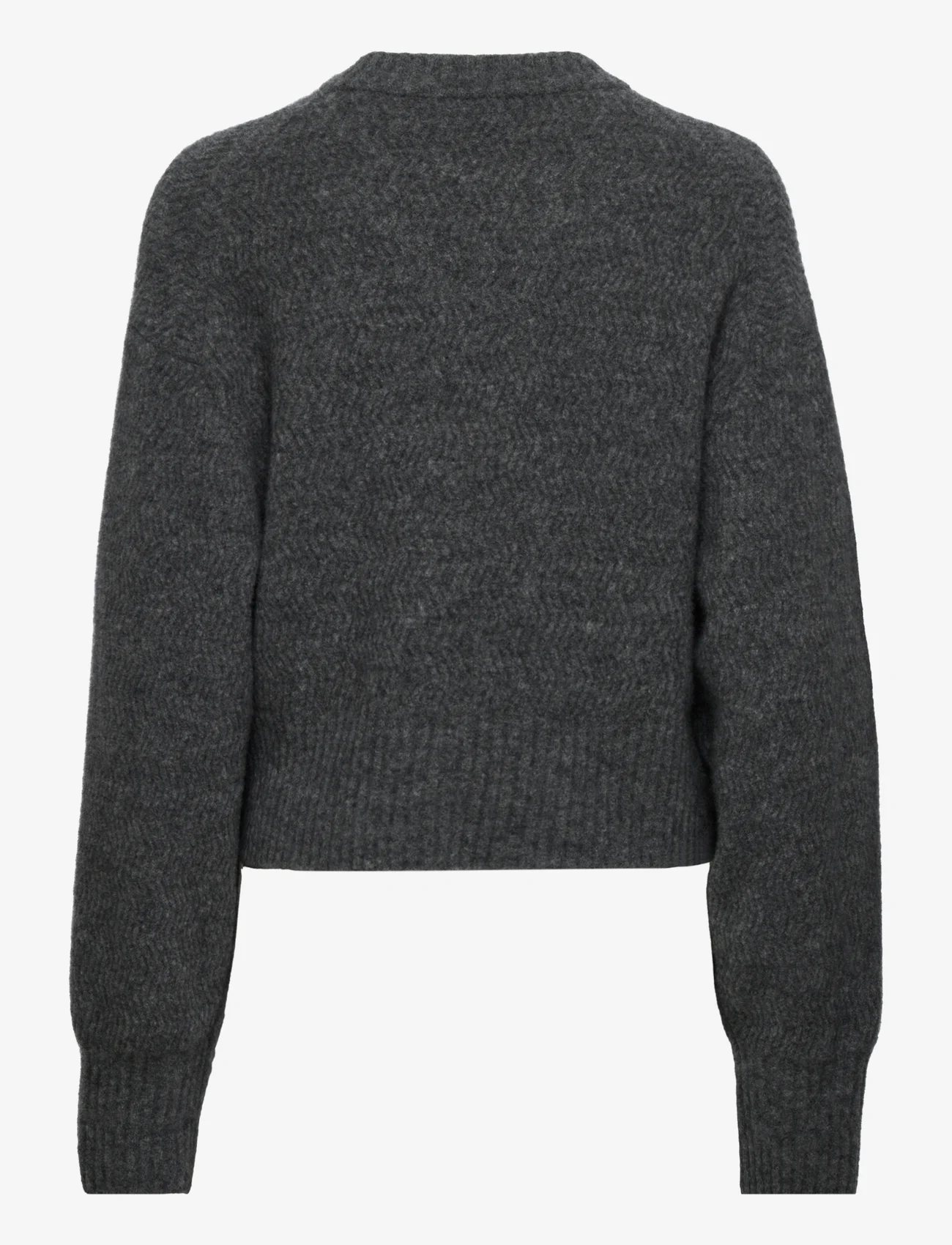 Filippa K - Structure Yak Sweater - trøjer - mid grey m - 1
