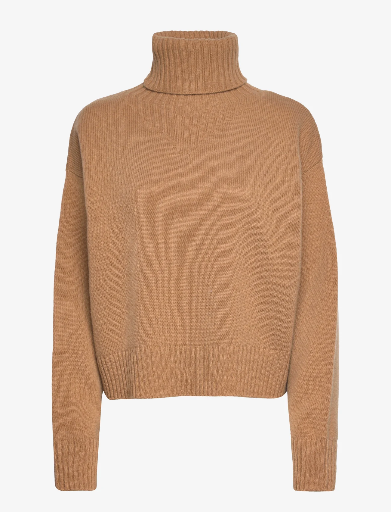 Filippa K - Wool Turtleneck Sweater - polotröjor - camel - 0