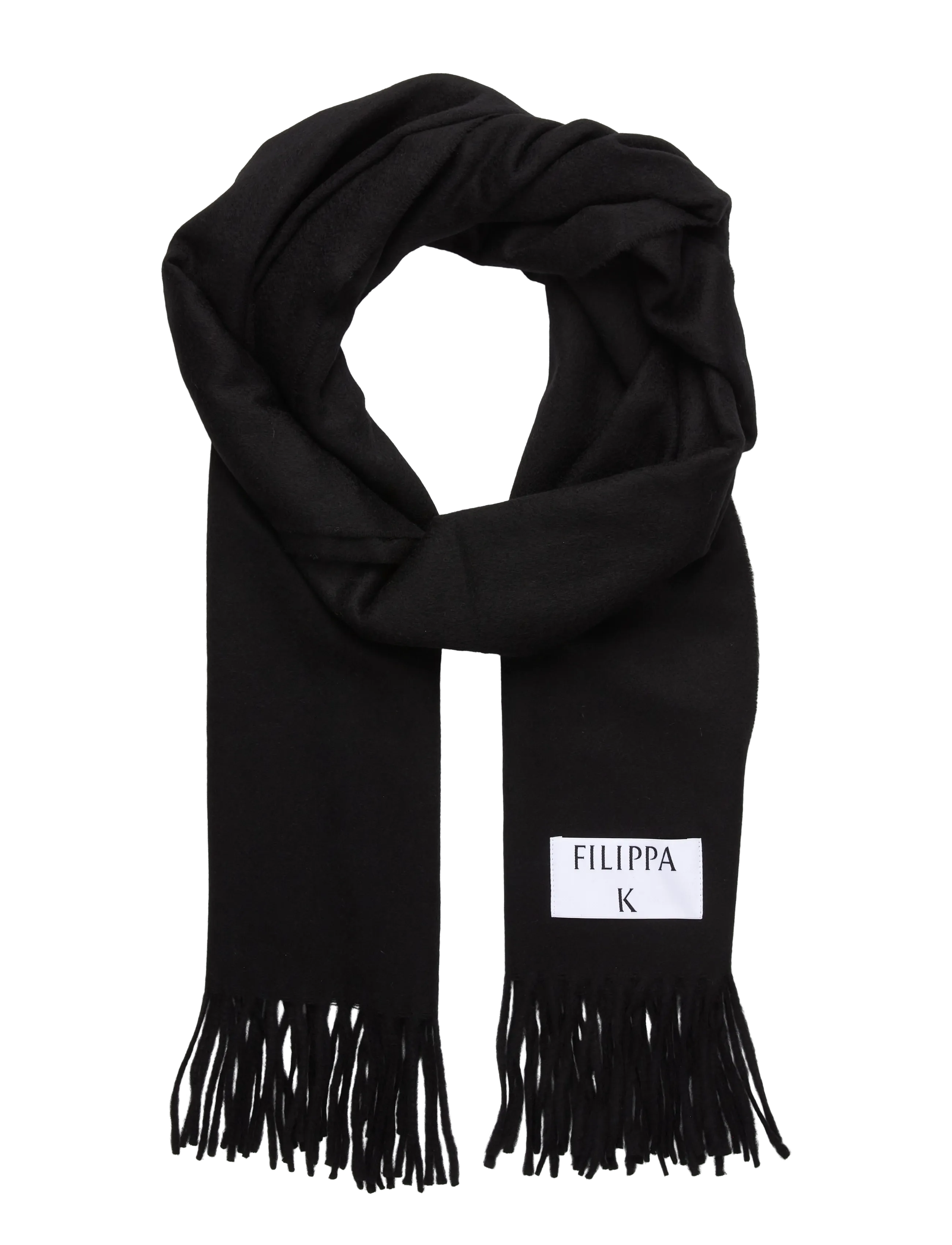 Filippa K Cashmere Blend Scarf - Tørklæder - BLACK / black