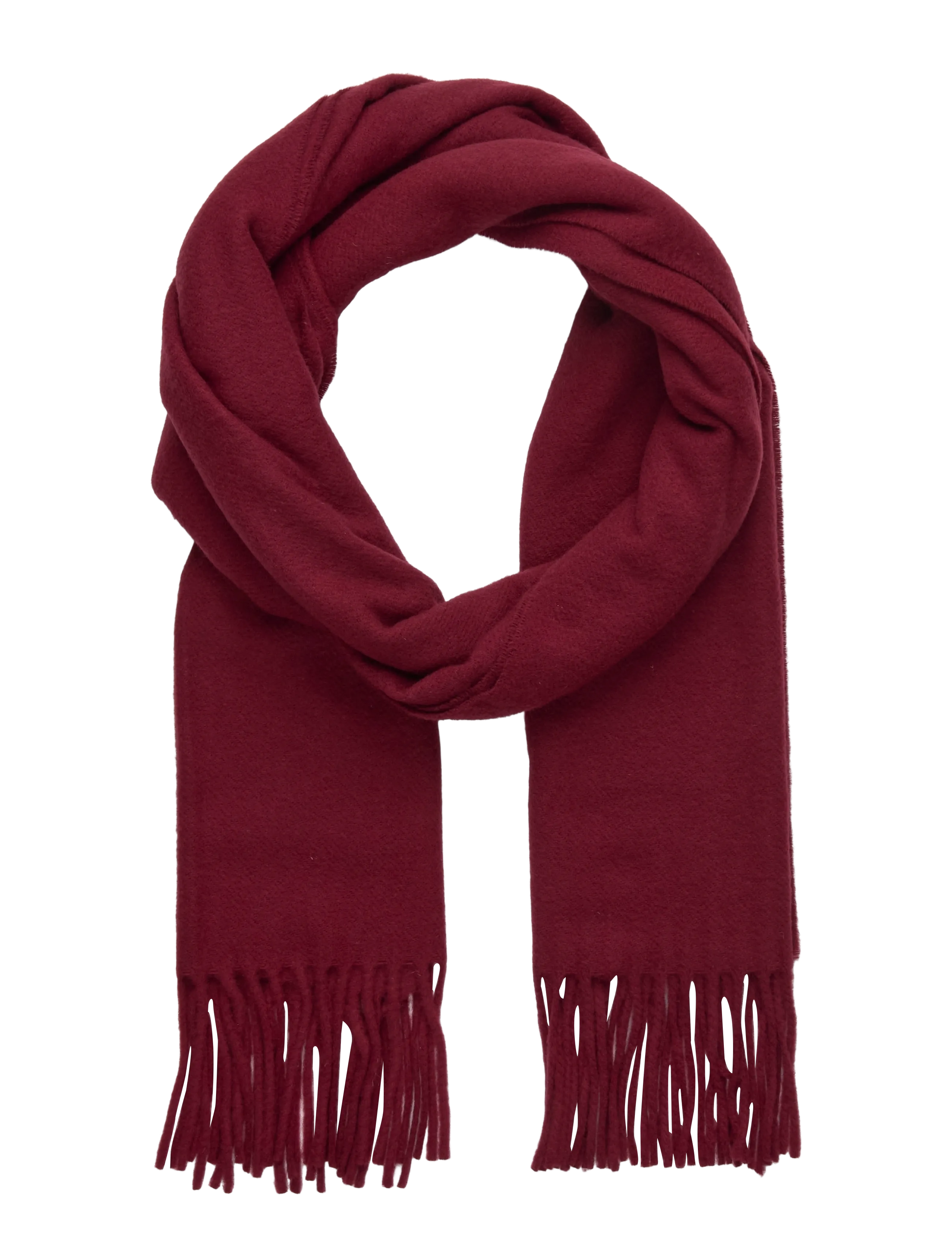 Filippa K Cashmere Blend Scarf - Cashmere - BURGUNDY / burgundy