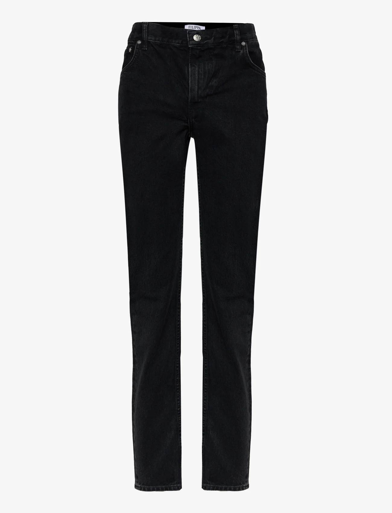 Filippa K - Tapered Jeans - alt kitsenevad teksat - charcoal b - 0