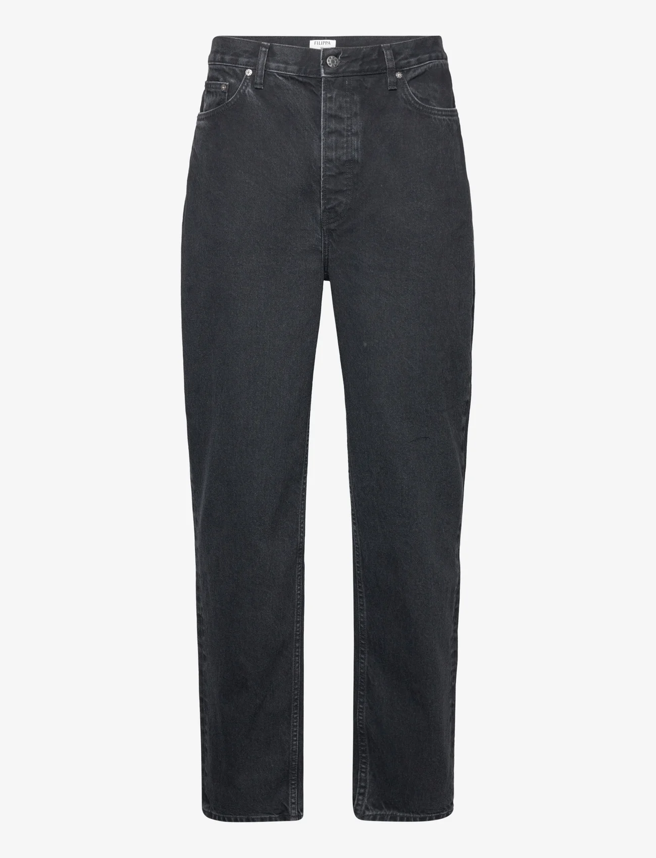 Filippa K - Baggy Tapered Jeans - tapered jeans - charcoal b - 0