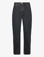 Baggy Tapered Jeans - CHARCOAL B