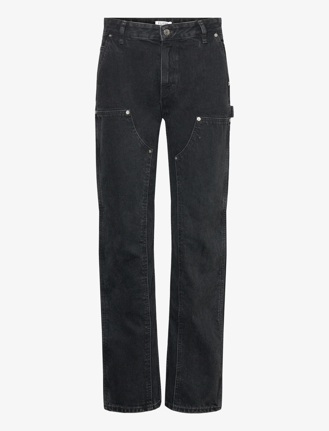Filippa K - Carpenter Jeans - džinsa bikses ar taisnām starām - charcoal b - 0