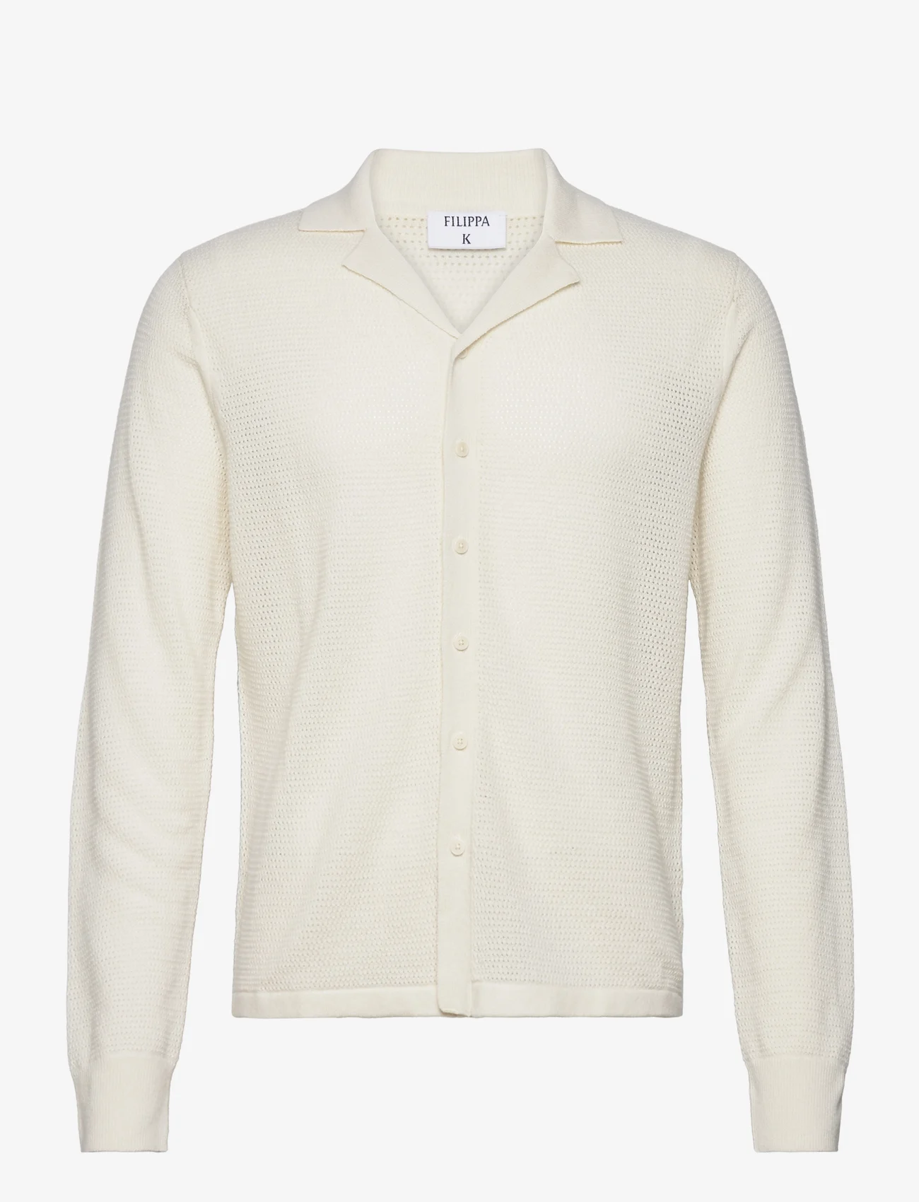 Filippa K - Knitted Shirt - pohjoismainen tyyli - ivory - 0