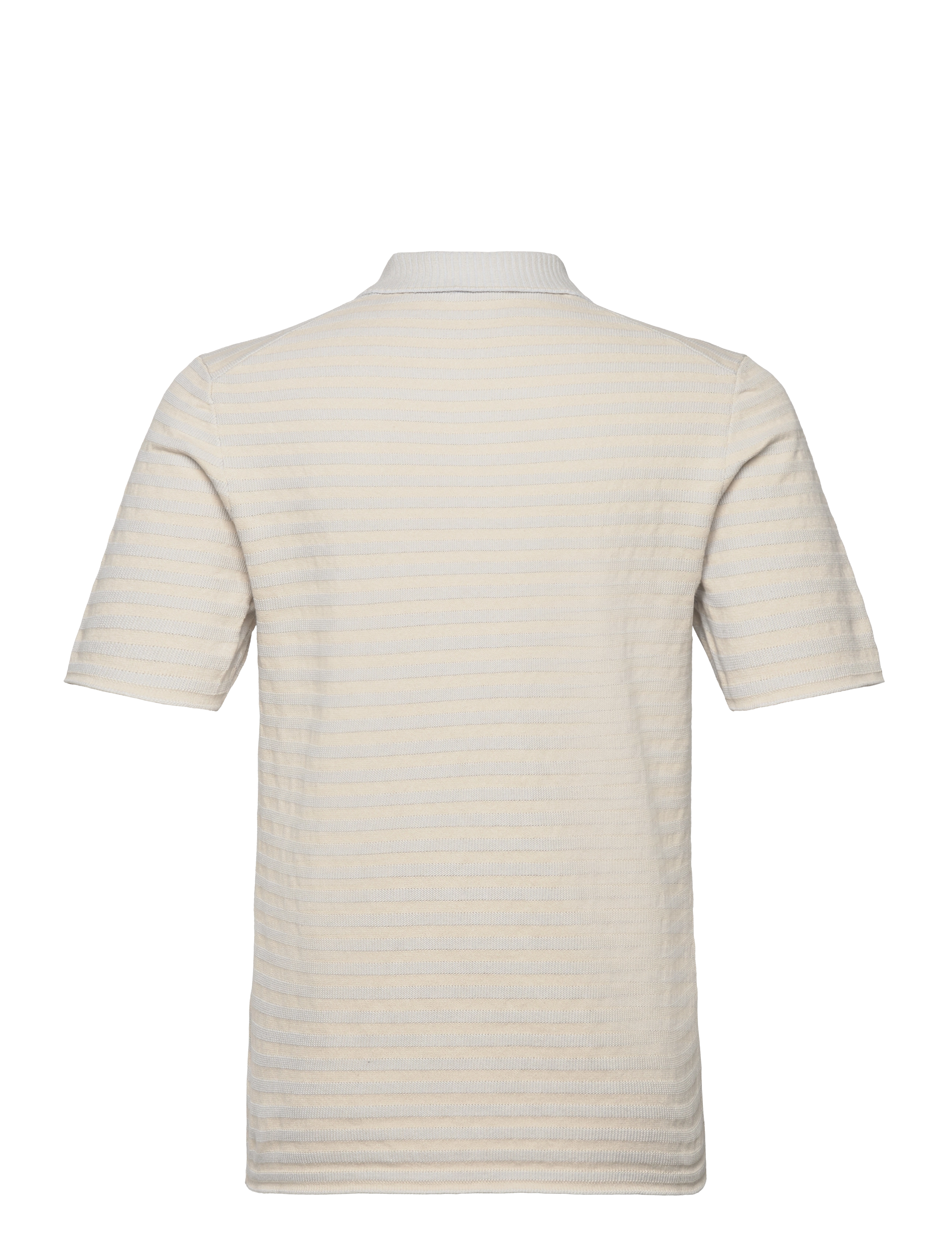 Filippa K - Knitted Polo Sweater - blue/beige - 1