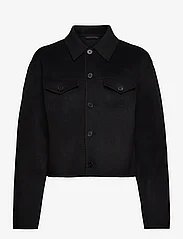 Filippa K - Short Wool Cashmere Jacket - striukės ir švarkeliai - black - 0