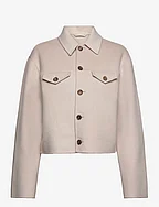 Short Wool Cashmere Jacket - MOUSSE