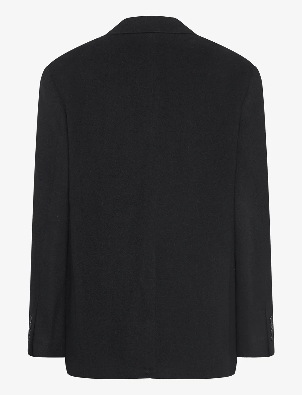 Black wool blazer coat sales