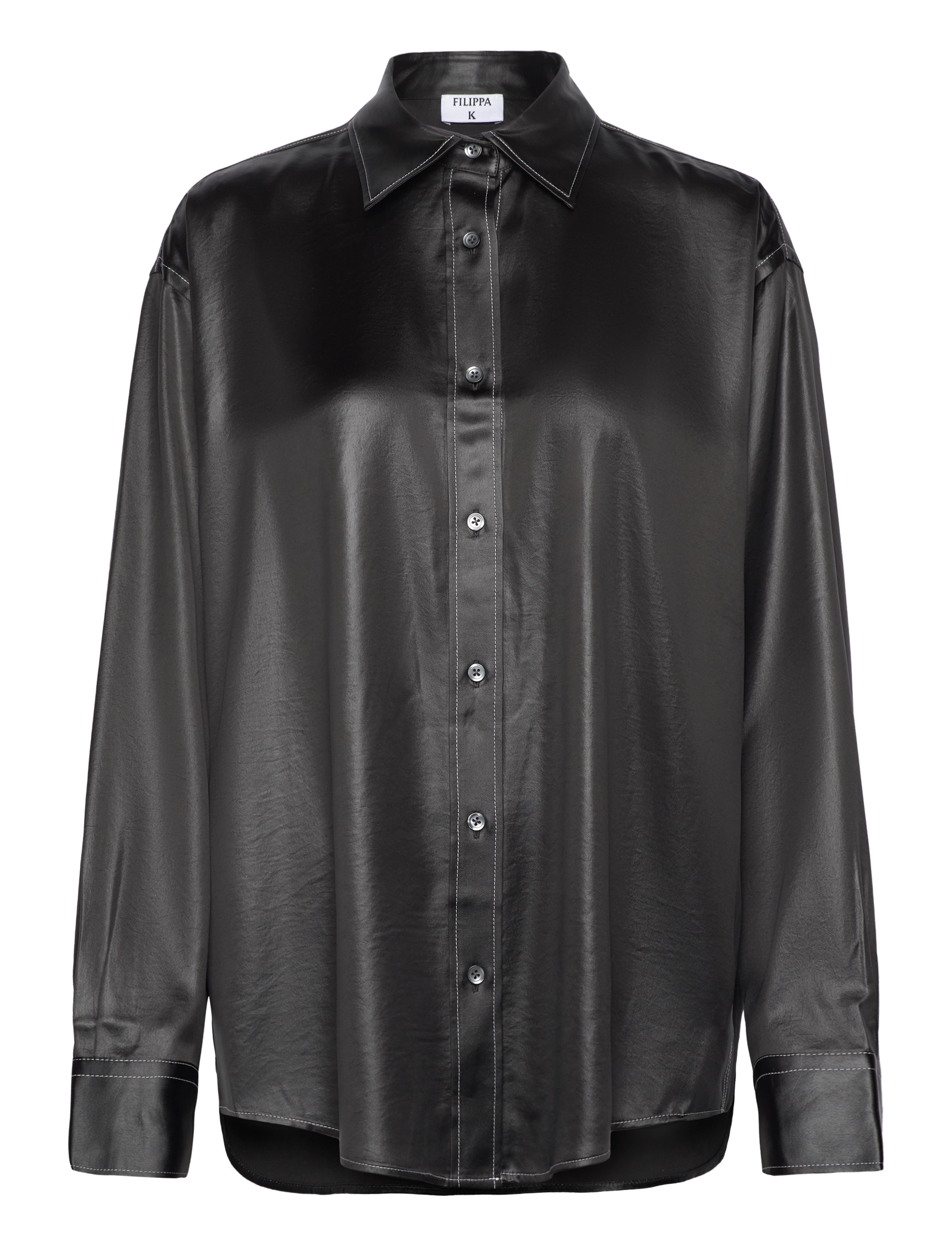 FILIPPA K Glossy Shirt Grau - 34 - Damen