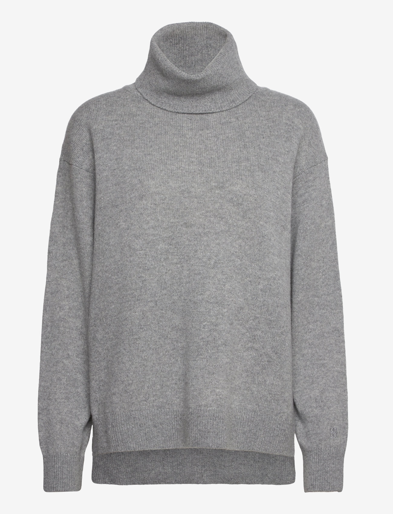 Filippa K - Relaxed Turtle-neck Sweater - grey melan - 0