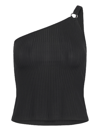 Filippa K One Shoulder Top - Filippa K - BLACK / black
