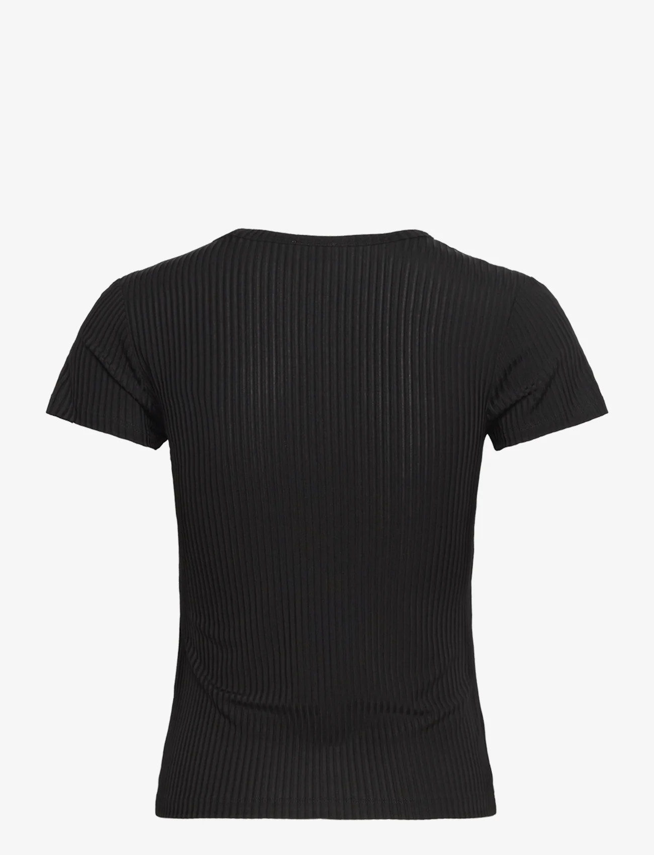 Filippa K - High V Neck Tee - t-shirts - black - 1