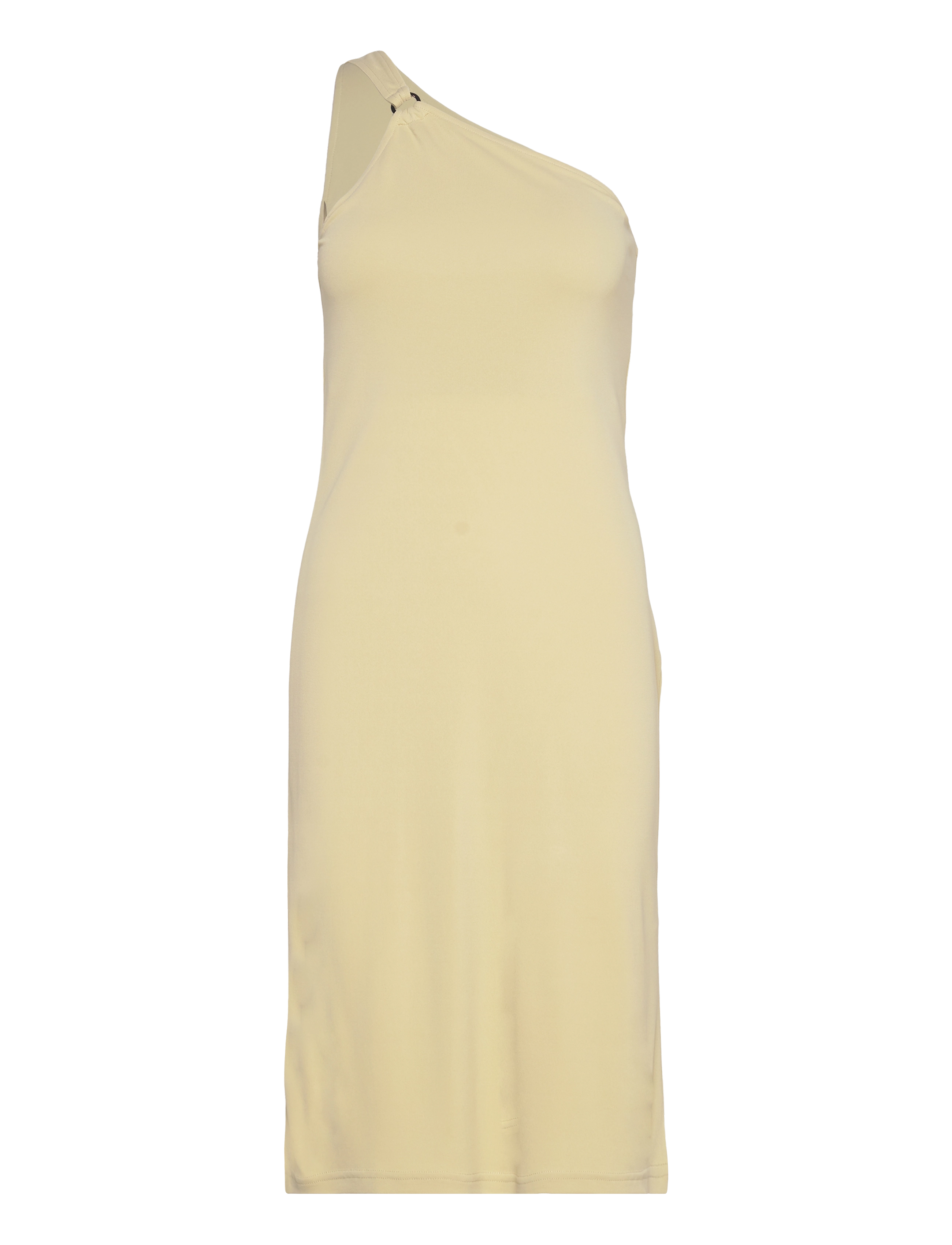 Filippa K One Shoulder Jersey Dress - Tøj - MATCHA GRE / beige