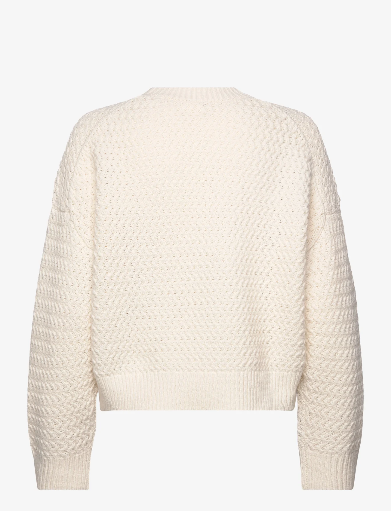 Filippa K - Zig Zag Sweater - skandinaviškas stilius - ivory - 1