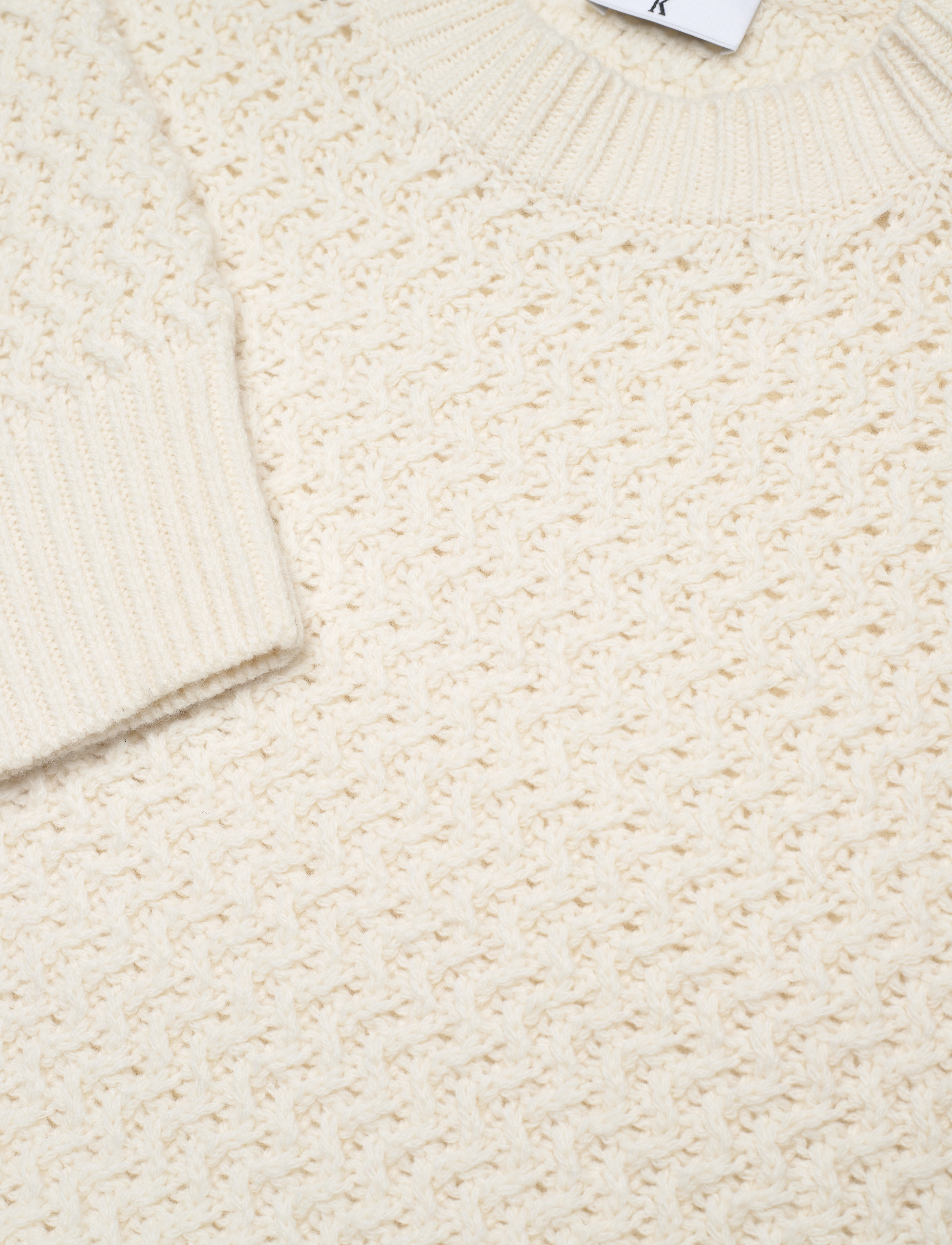 Filippa K - Zig Zag Sweater - ivory - 2