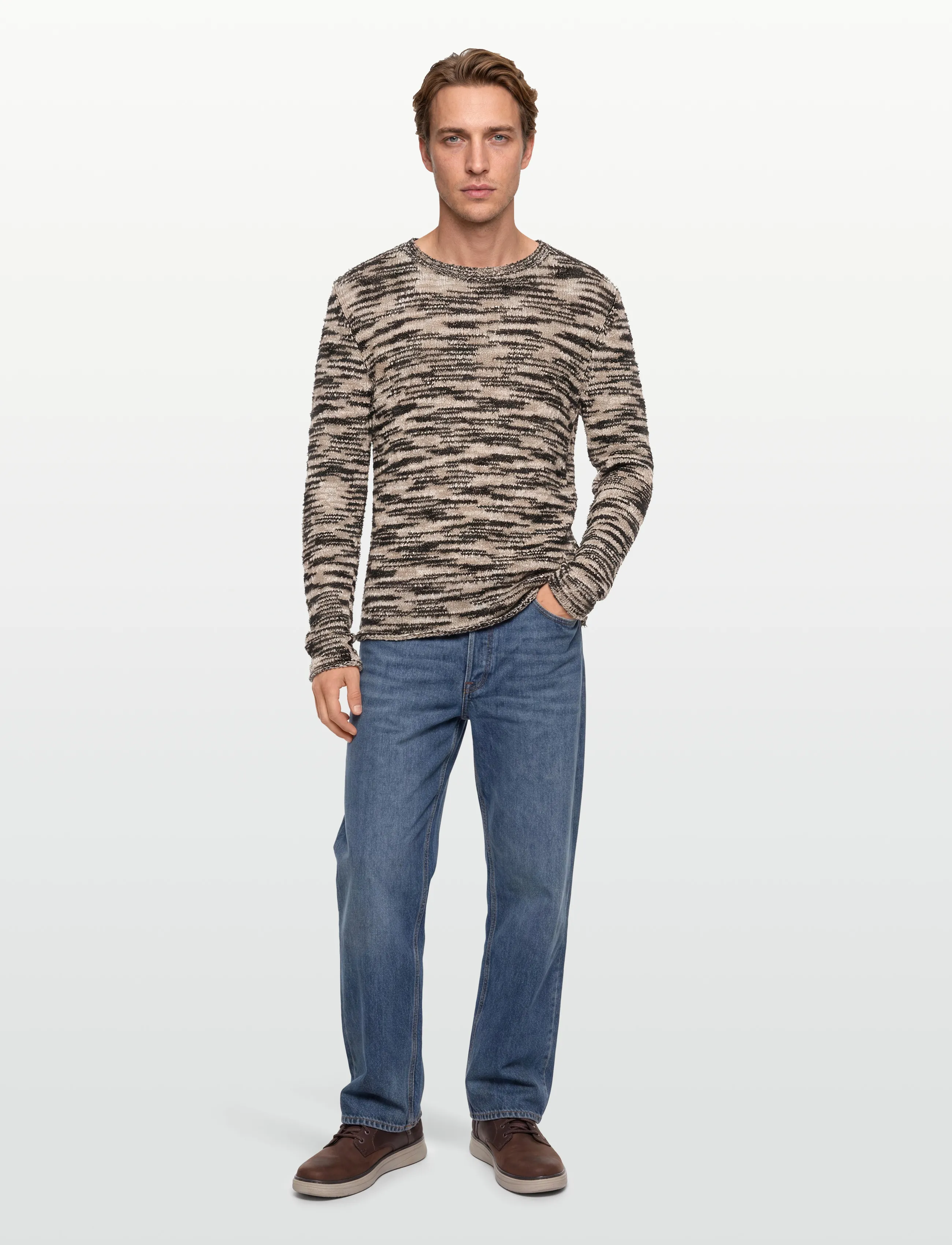 Filippa K - Boatneck Sweater - pullover - beige jaqu - 0