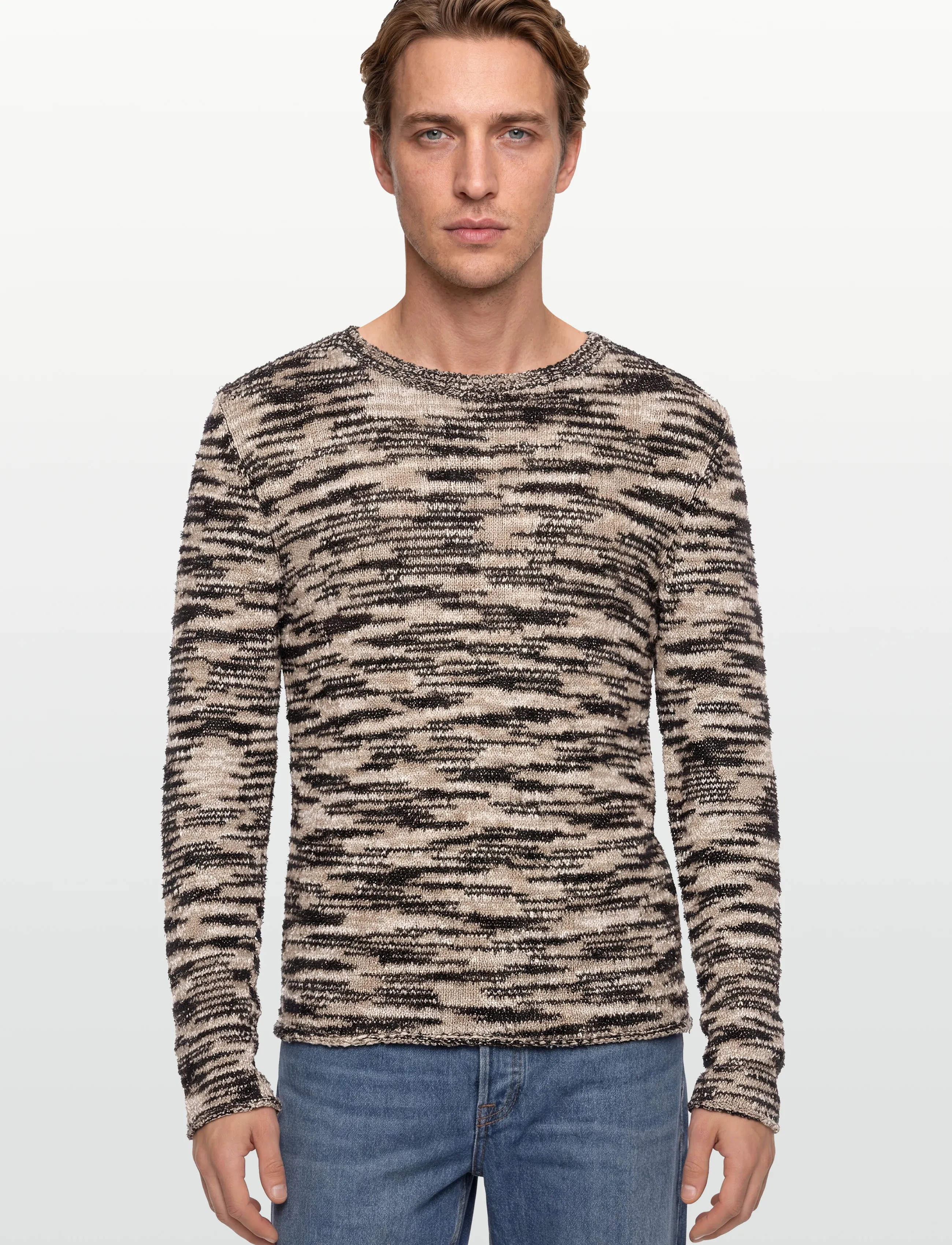 Filippa K - Boatneck Sweater - pullover - beige jaqu - 3