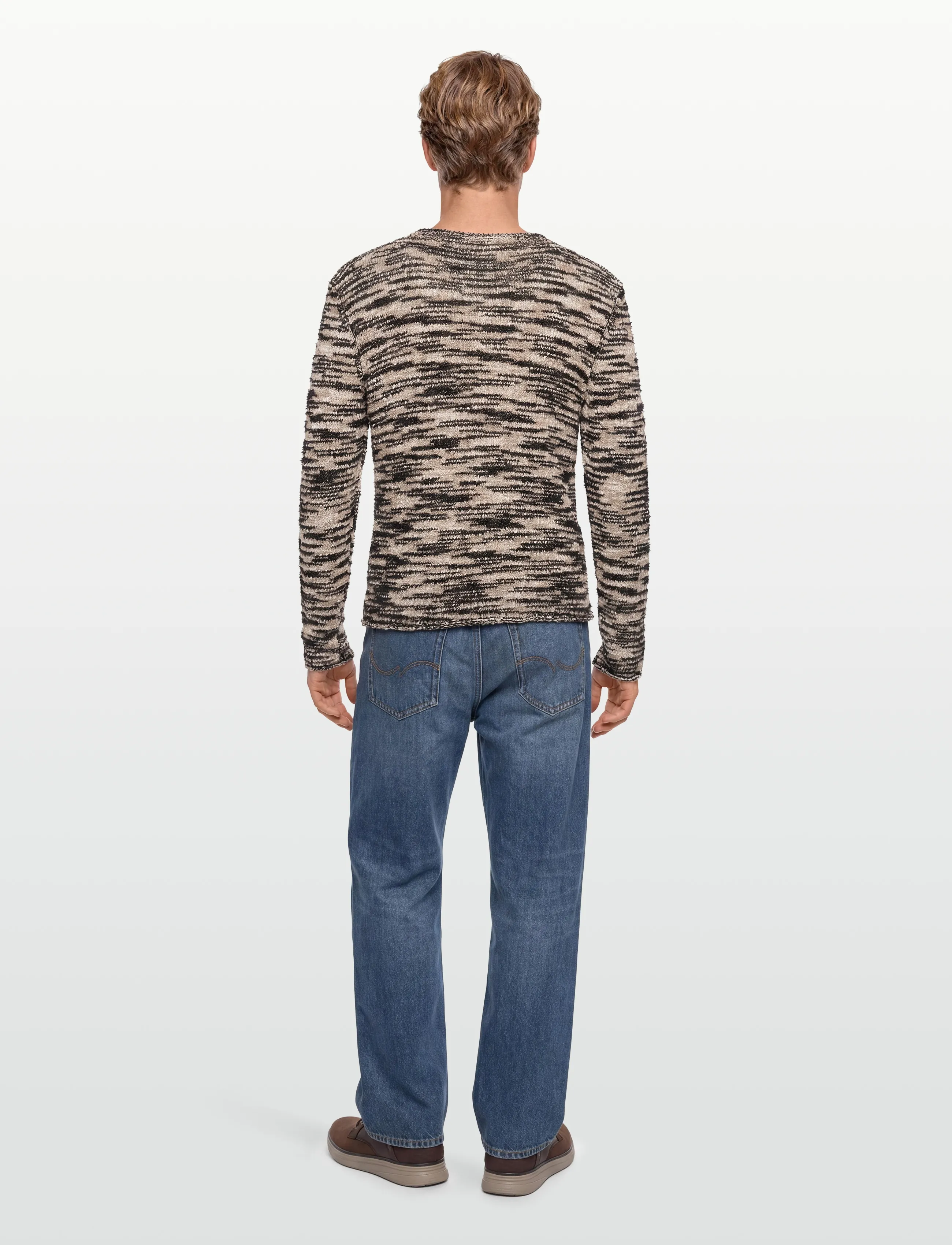 Filippa K - Boatneck Sweater - pullover - beige jaqu - 4