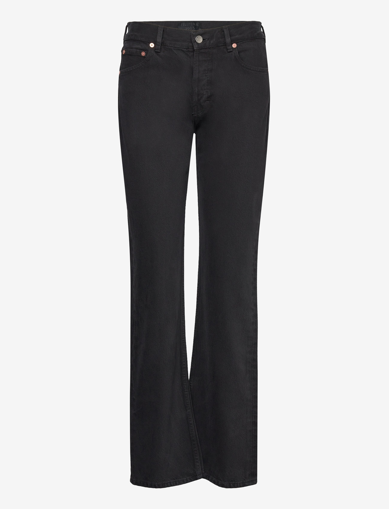 Filippa K - 93 Straight Jeans - schlaghosen - black - 0
